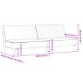 vidaXL 2-miestna denná posteľ, čierna, umelá koža