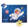 Siluetové puzzle Astronaut na Mesiaci 36 ks