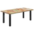 vidaXL Jedálenský stôl, nohy v tvare I 200x100x77cm, recyklovaný masív