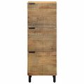 vidaXL Highboard Brown 40x33x110 cm Masívne drevo Mango