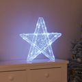 vidaXL 3D hviezda 50 LED Studená biela 55 x 53.5 x 10 cm Akryl