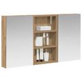 vidaXL Set kabinetov do kúpeľne 3 ks 90 x 10,5 x 50 cm