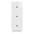 vidaXL Zásuvkový kabinet Biela s vysokým leskom 33 x 34,5 x 90 cm