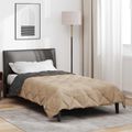 vidaXL Letná prikrývka 200 x 135 cm Leto 200 gsm Antracitová a taupe