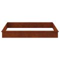 vidaXL Slimákové zábrany 12 ks 100 x 3,5 x 25 cm Hrdzavý