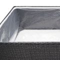 vidaXL Záhradný kvetináč čierny 157x80x40 cm polyratanový