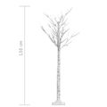 vidaXL Vianočný stromček/vŕba 140 LED 1,5 m studená biela dovnútra/von