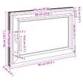 vidaXL Otočné a sklopné okno do suterénu RISOR 90 x 50 cm PVC a sklo