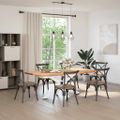 vidaXL Noha jedálenského stola v tvare pavúka, biela 150x78x(72-73) cm, oceľ