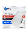 LED panel Qtec Q-227S 9W, štvorcový vstavaný 6500K