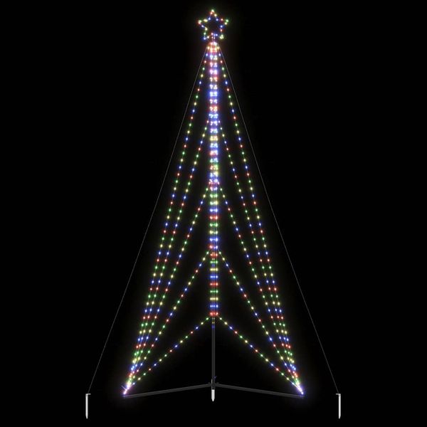 vidaXL LED vianočný stromček 615 LED farebné 404,5 cm