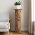 vidaXL Stojan na rastliny Staré drevo 30,5 x 30 x 80,5 cm