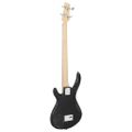 vidaXL Elektr.basgitara pre začiatočníka s taškou modro-čierna 4/4 46"
