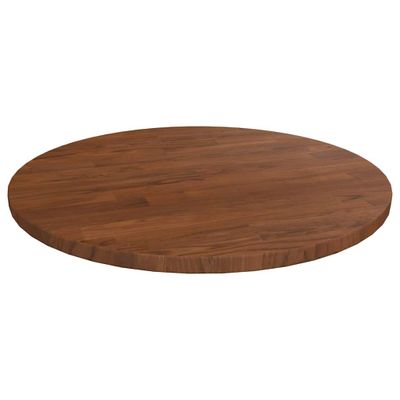 vidaXL Okrúhla stolová doska tmavohnedá Ø40x1,5cm ošetrený masívny dub