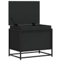 vidaXL Úložný box s vekom čierny 60x40x51,5 cm kompozitné drevo