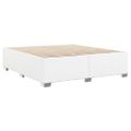 vidaXL Posteľný rám biely 200x200 cm umelá koža