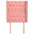 vidaXL Čelo postele so záhybmi čierne 83x23x118/128 cm zamat