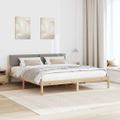 vidaXL Rám postele Hnedá a taupe 180 x 200 cm Borovicový masív
