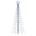 vidaXL LED vianočný stromček s hrotmi 220 LED modré 180 cm