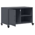 vidaXL TV skrinka antracitová 68x39x43,5 cm oceľ