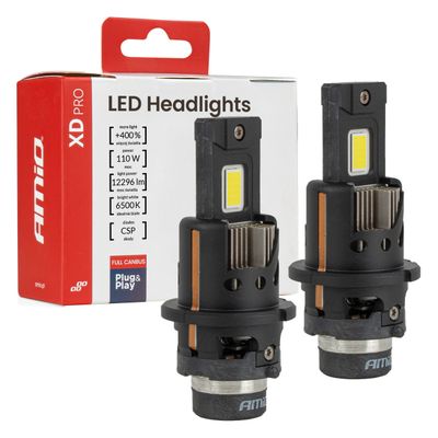 LED žiarovky hlavného svietenia XD PRO D2S D2R FULL CANBUS AMiO-04680