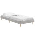 vidaXL Posteľný rám sivý dub sonoma 75x190 cm kompozitné drevo