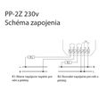 Relé elektromagnetické F&F PP-2Z/230, 2× NO, 230V, 2x 16A, do krabice