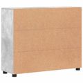 vidaXL Servírovacia skriňa FLORIN 88,5 x 30,5 x 73 cm Betónová šedá