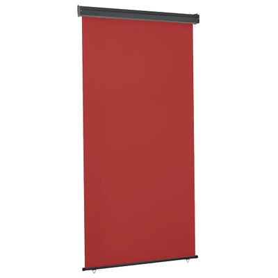 vidaXL Bočná markíza na balkón 125x250 cm, červená