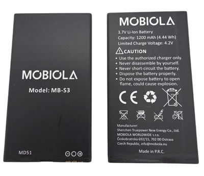 Batéria MB-S3 pro telefón MOBIOLA MB2400, Li-Ion, 1200 mAh
