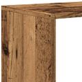 vidaXL Knižnica 3-poschodová staré drevo 99x29x99 cm kompozitné drevo