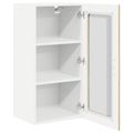 vidaXL Nástenný sklenený kabinet PORTO Sonoma dub 40 x 31 x 80 cm