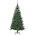 vidaXL Vianočný stromček Zelená 120 cm PVC