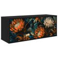 vidaXL Nástenný TV kabinet LOCHEM 102 x 33 x 40 cm Čierny dub