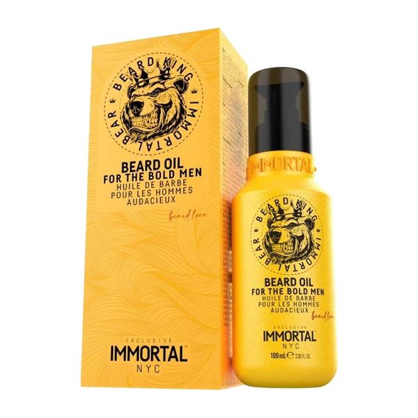 Vyživujúci a ošetrujúci olej na bradu IMMORTAL Beard King Beard oil for the bold men 100 ml