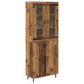vidaXL Highboard 2 ks Staré drevo 69,5 x 34 x 180 cm Kompozitné drevo