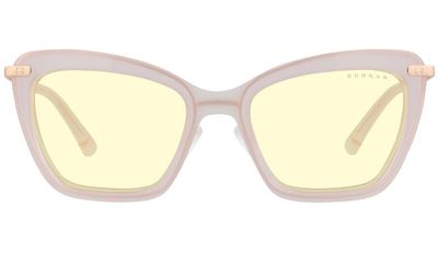 GUNNAR kancelárske/herňové okuliare ANNA BALLET PINK jantárové sklá BLF 65 GUNNAR focus Okuliare, kancelárske, herné, ružovo-zlaté obrúčky, jantárové sklá