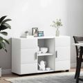 vidaXL Servírovacia skriňa FLORIN 88,5 x 30,5 x 55,5 cm Biela