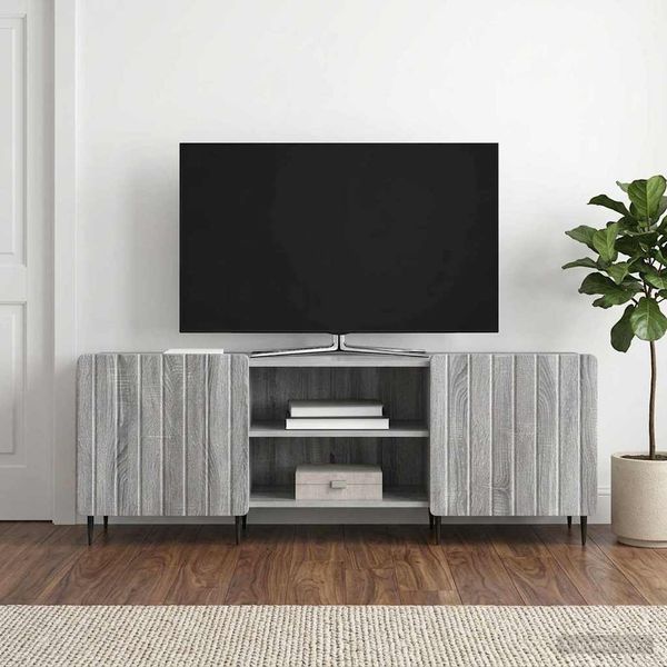 vidaXL TV skrinka Sivá sonoma 150 x 31 x 52 cm Kompozitné drevo