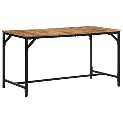 vidaXL Jedálenský stôl 140x70x75 cm masívne surové mangovníkové drevo