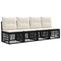 vidaXL Súprava záhradných pohoviek 13 ks Čierna polyratan