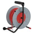 Prodlužovací kabel EMOS P19425 na bubnu 25 m / 4 zásuvky / červený / PVC / 230 V / 1,5 mm2