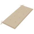 vidaXL 2-miestna záhradná lavica s vankúšom 120 cm sivá eukalyptus