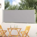 vidaXL Zaťahovacia bočná markíza na terasu 100x314 cm, sivá