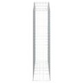 vidaXL Oblúkový gabionový kôš 200x50x200/220 cm pozinkované železo