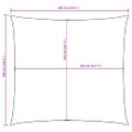 vidaXL Tieniaca plachta, oxford, štvorcová 6x6 m, antracitová