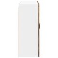 vidaXL Nástenný sklenený kabinet LUCCA Dymový dub 80 x 31 x 80 cm