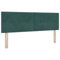 vidaXL Posteľ boxspring s matracom Tmavozelená 140 x 200 cm Zamat