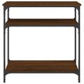 vidaXL Konzolový stolík hnedý dub 75x29x75 cm kompozitné drevo