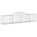 vidaXL Oblúkový gabionový kôš 13 ks 300x50x60/80 cm pozinkované železo